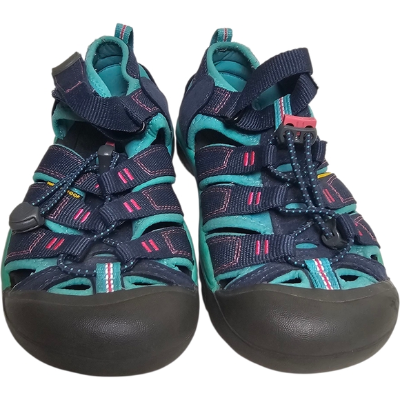 Keen Blue Green Outdoor Hiking Beach Pool Gorp Adventure Sandals Size 3 - Picture 8 of 12